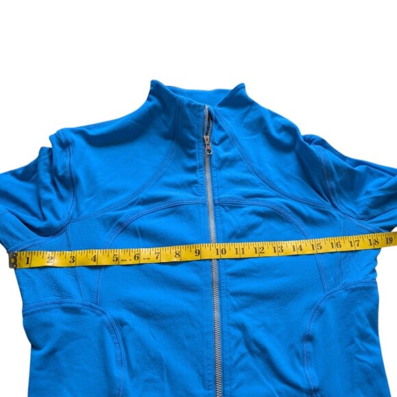 Lululemon Forme Jacket *Brushed Beaming Blue Rel: 11/2012 Thumbholes Women's 8 - Picture 14 of 14
